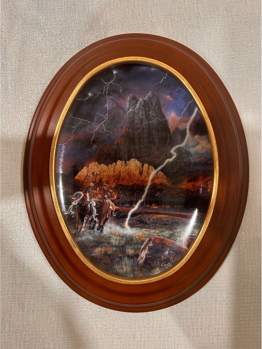 Limited Edition Porcelain Plate 'Summoned Spirits' by Julie Kramer Cole